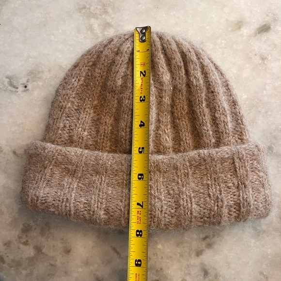 Wol Hide Accessories - Cozy Neutral Ribbed Knit Beanie - Tan